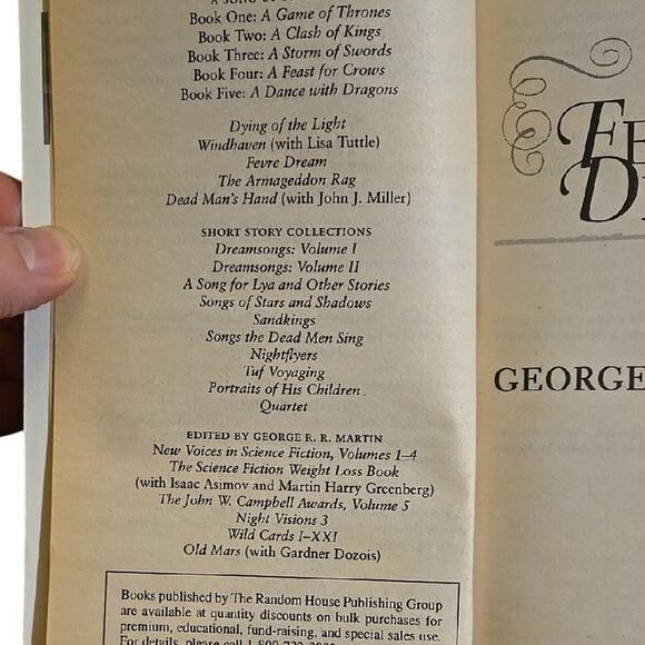 Fevre Dream by George R. R. Martin [B9] - Picture 5 of 6
